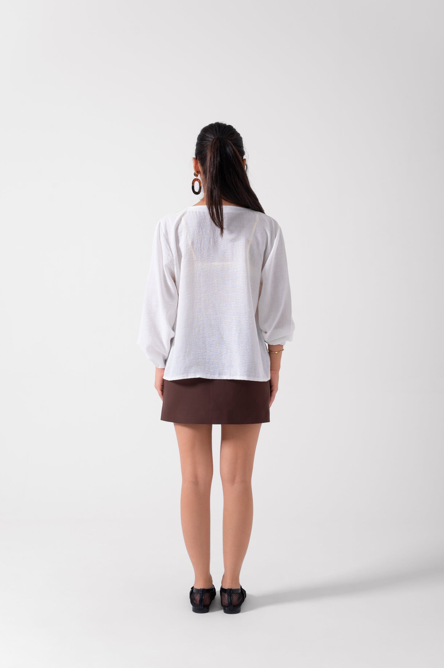 White Blouse Linen