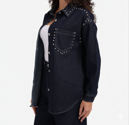 Studded Denim Jacket