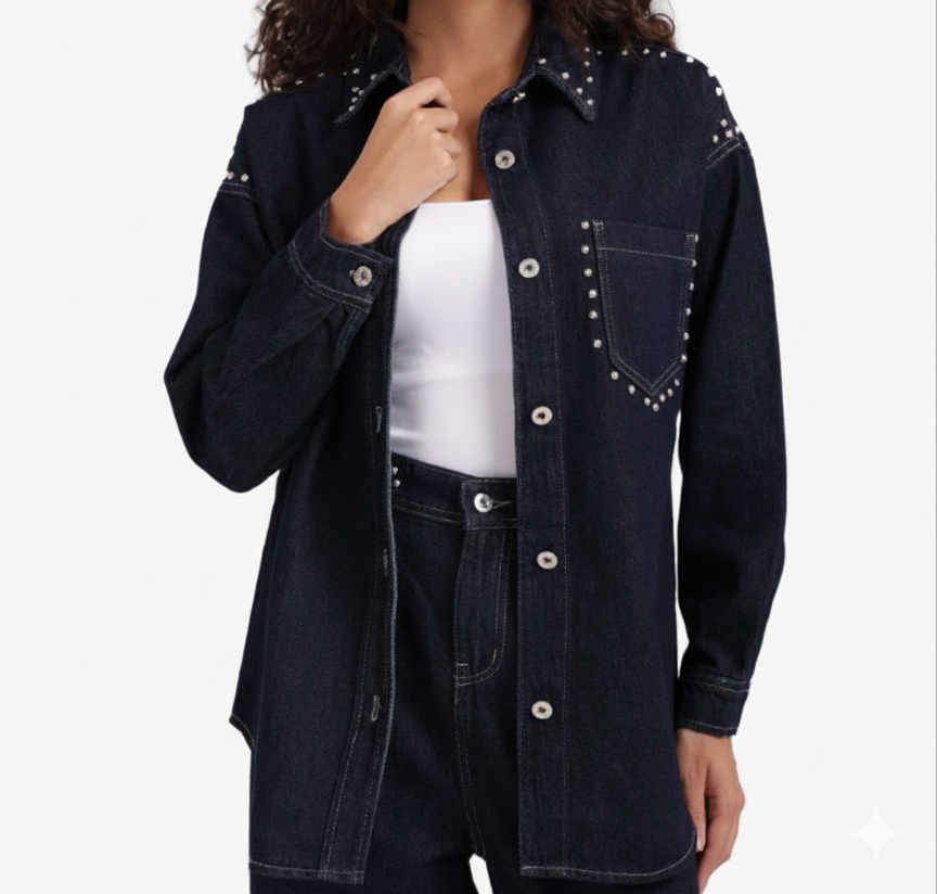 Studded Denim Jacket