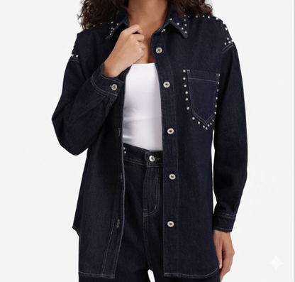 Studded Denim Jacket