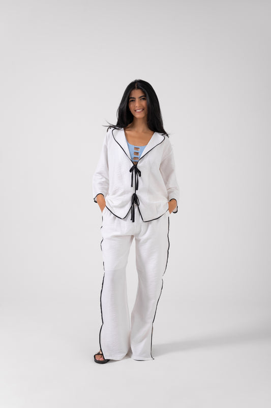 Black & White Linen