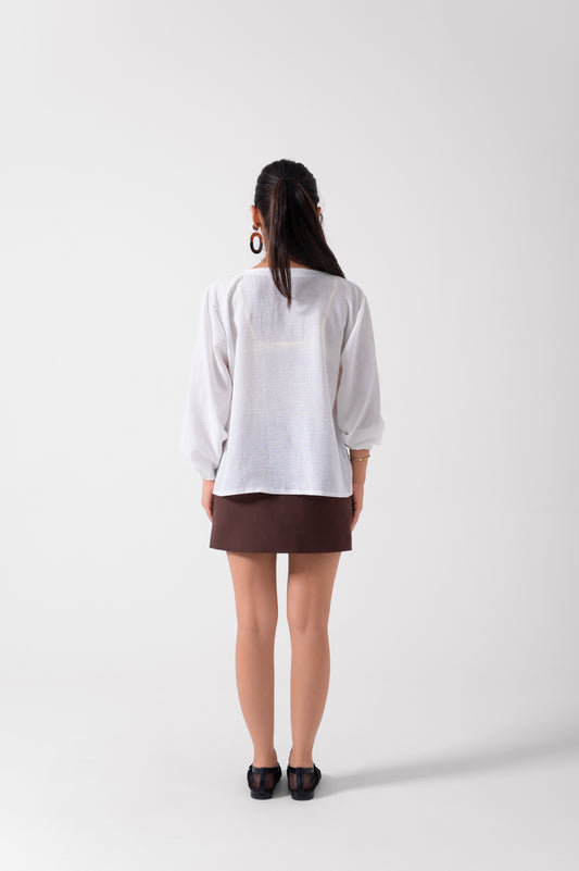White Blouse Linen